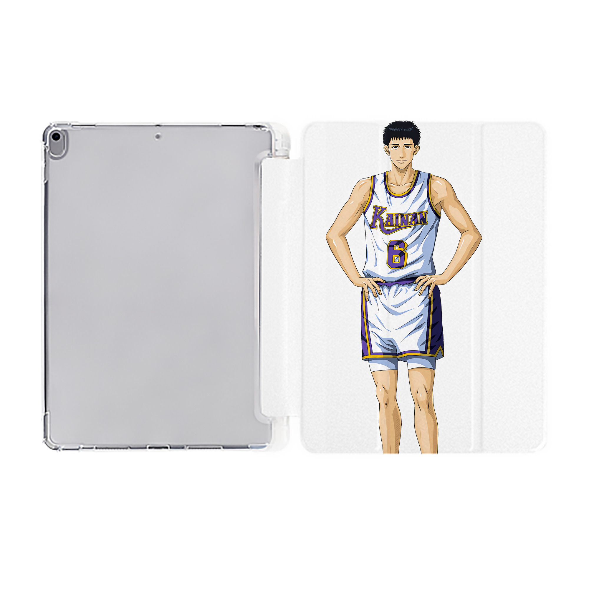 （画像用） SLAM DUNK／スラムダンク IPad ケース ペン収納付き 三つ折りスタンド PUレザー×シリコン 対応機種9.5/10.5/10.9インチ